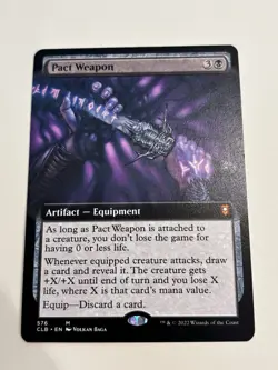 MTG Pact Weapon (Extended Art) Commander Legends: Battle for Baldur's Mint - Image 1