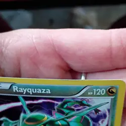 Pokemon Rayquaza XY141 black star Promo XY Holo 120HP Dual Claw Dragon Blast - Image 5