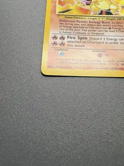 1999 POKEMON BASE SET UNLIMITED CHARIZARD HOLO 4/102 RARE VINTAGE MP - Image 3