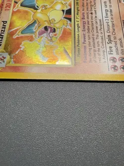 1999 POKEMON BASE SET UNLIMITED CHARIZARD HOLO 4/102 RARE VINTAGE MP - Image 5