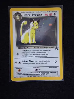 Dark Persian Pokemon Card Wotc Black Star Promo #17 Holo Rare 2000 Lp/MP - Image 1