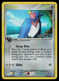 Pokemon Card - Swellow Delta Species 32/113 Rare Reverse Holo Stamped - Image 1