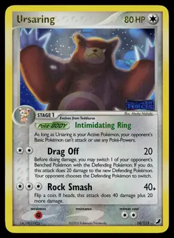 Pokemon Card - Ursaring Unseen Forces 18/115 Rare Reverse Holo Stamped - Image 1