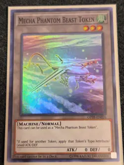 YuGiOh Mecha Phantom Beast Token (A) OP09-EN026 - Super Rare - VLP Dracossack - Image 1