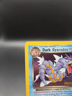 Pokemon TCG - Dark Gyarados - 8/82 - Holo - Prerelease Promo SWIRL - Image 3