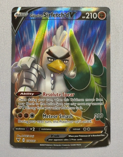 Galarian Sirfetch'd V 174/185 Rare Ultra Vivid Voltage Pokemon Heavily Played - Image 1