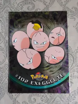 Pokemon TCG Exeggcute Topps #102 Blue Logo 1st Print Lp (Chrome) Holo - Image 1