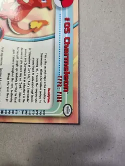 Pokemon TCG TOPPS CHROME - #05 Charmeleon Rare Holo NM - Image 3