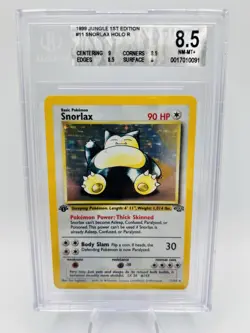 BGS 8,5 Snorlax Holo Rare 1st Edition Jungle 11/64 Pokemon English WOTC - Image 2