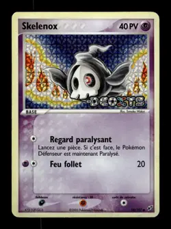 Carte Pokemon Skelenox Stamp Reverse 58/107 EX Deoxys Francais - Image 1