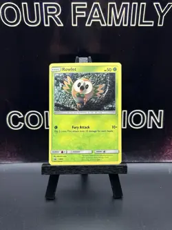 Pokemon TCG - ROWLET - SM01 - SEQUIN HOLO - GENERAL MILLS PROMO (2016) - LP - Image 1