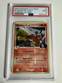 Blaziken Holo Pokemon 2009 Supreme Victors 2/147 PSA 9 Mint - Image 1