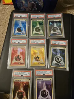 Call of Legends Play! Crosshatch Holo Energy Complete Set of 8 Pokemon Psa - Image 1