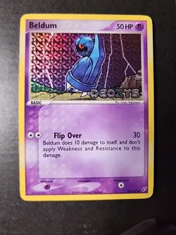 Beldum 2005 Pokemon EX Deoxys Reverse Holo #55/107 Stamped - Image 1
