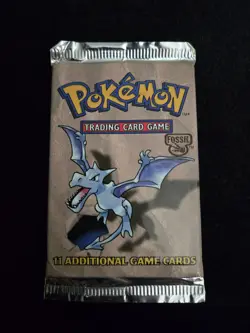 HEAVY Pokemon TCG Fossil Sealed Booster Pack 21g - Image 2