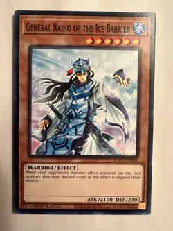Yu-Gi-Oh! General Raiho of The Ice Barrier HAC1-EN046 Hidden Arsenal 1st Ed NM - Image 1