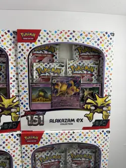 Pokemon Scarlet & Violet 151 Alakazam ex Booster Promo Box English TCG Lot OF 4 - Image 3