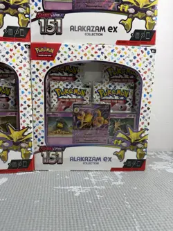 Pokemon Scarlet & Violet 151 Alakazam ex Booster Promo Box English TCG Lot OF 4 - Image 4