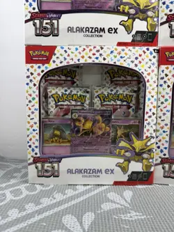 Pokemon Scarlet & Violet 151 Alakazam ex Booster Promo Box English TCG Lot OF 4 - Image 5