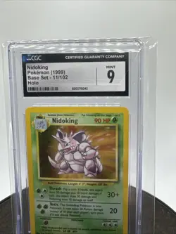 1999 Pokemon Base Set Unlimited Nidoking Holo Rare 11/102 CGC Mint 9 - Image 2