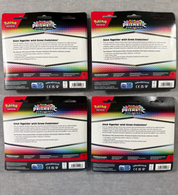 Lot of 4x - Pokemon Prismatic Evolution Tech Sticker Collection SEALED | NEW - Image 2