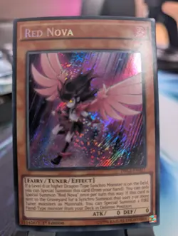 YuGiOh! Red Nova DRL3-EN017 Secret Rare 1st Ed - Image 1