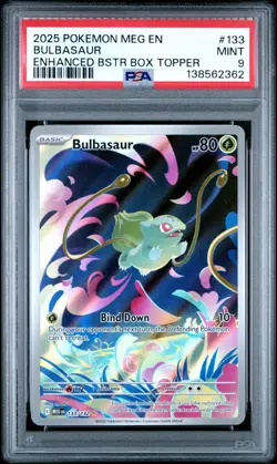 2025 Pokemon Mega Evolution #133 Bulbasaur - PSA 9 - Image 1