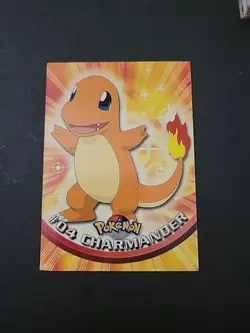 HP Topps Pokemon TV Animation Edition Charmander #4 Red Topps Logo 4TH PRINT - Image 1