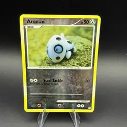 Aron 71/123 Mysterious Treasures Reverse Holo Vintage Pokemon TCG Yuka Morii - Image 1