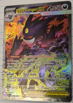 Pokemon Ascended Heroes MEGA GENGAR EX 284/217 Special Illustration Rare - MINT - Image 3