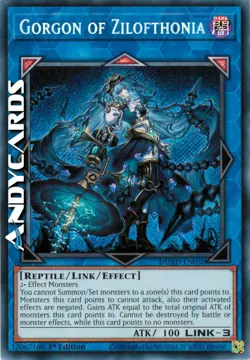 GORGON OF ZILOFTHONIA (Zilofthonia Gorgon) • Segreta • DUAD EN050 • 1Ed • Yugioh - Image 1