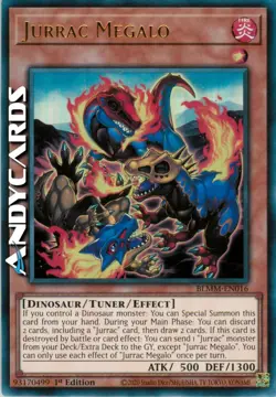 JURRAC MEGALO • Ultra R • BLMM EN016 • 1Ed • Yugioh! • ANDYCARDS - Image 1