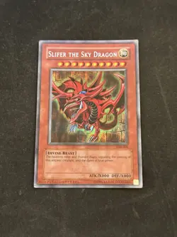 Yu-Gi-Oh! ORIGINAL 1996 SLIFER THE SKY DRAGON GB1-001 GBI-001 Ultra Rare NM - Image 1