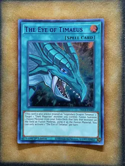 Yugioh The Eye of Timaeus DLCS-EN007 Ultra Rare 1st Ed BLUE NM - Image 1