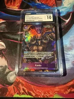 2022 One Piece Romance Dawn - Kaido OP01-094 SR Alternate Art Parallel CGC Gem10 - Image 1