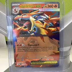 Mega Charizard Y EX Holo Pokemon TCG Card MEP DN 030 HP 360 Attack 280 - Image 1