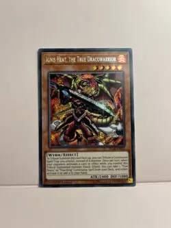 Ignis Heat the True Dracowarrior - FIGA-EN053 - Secret Rare - 1st Ed - YuGiOh! - Image 1