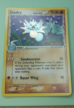 2006 Pokemon SEADRA Ex Dragon Frontiers Reverse Holo Rare Stamped Card 22/101 - Image 1