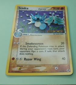 2006 Pokemon SEADRA Ex Dragon Frontiers Reverse Holo Rare Stamped Card 22/101 - Image 2