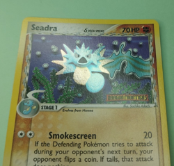 2006 Pokemon SEADRA Ex Dragon Frontiers Reverse Holo Rare Stamped Card 22/101 - Image 3