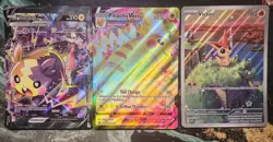 Pokemon TCG Jumbo Card Bundle X15 English NM Victini Pikachu Vmax Morpeko - Image 1
