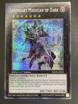 YUGIOH LEGENDARY MAGICIAN OF DARK SECRET RARE 1ST NEAR MINT WSUP-EN052 - Image 1