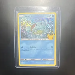 Pokemon Squirtle 017/025 McDonald's 25th Anniversary Holo Promo Card - Image 1