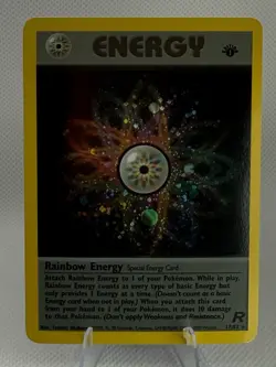 Pokemon TCG Rainbow Energy 1st Edition Rare Holo Card #17/82 Team Rocket - Image 1