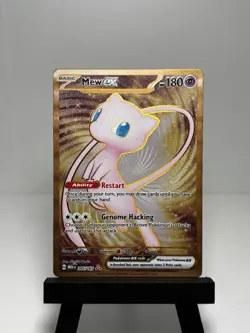 2023 Mew ex 205/165 Scarlet & Violet 151 UPC Gold Metal Promo Card NM 🏆 - Image 1