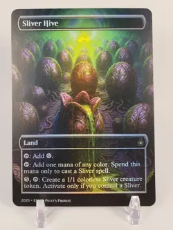 Sliver Hive FOIL Proxy Playtest Card with Custom Fantasy Art Design - Image 1