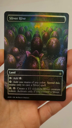 Sliver Hive FOIL Proxy Playtest Card with Custom Fantasy Art Design - Image 2