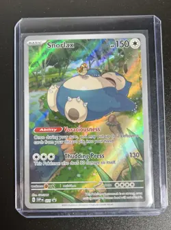 Snorlax 051 SV Scarlet & Violet Promo Card Full Art Holo Illustration Rare - Image 1