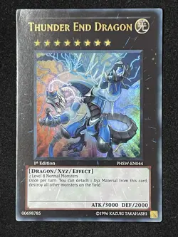 YUGIOH THUNDER END DRAGON ULTRA RARE 1ST EDITION EXCELLENT| PHSW-EN044 - Image 1