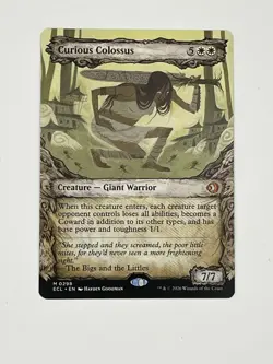 Mtg. Curious Colossus. Showcase. Lorwyn Eclipsed. Pack Fresh - Image 1